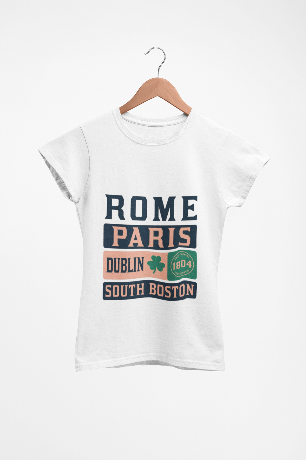 90s Retro City Tour Tee — South Boston • Paris • Dublin • Rome